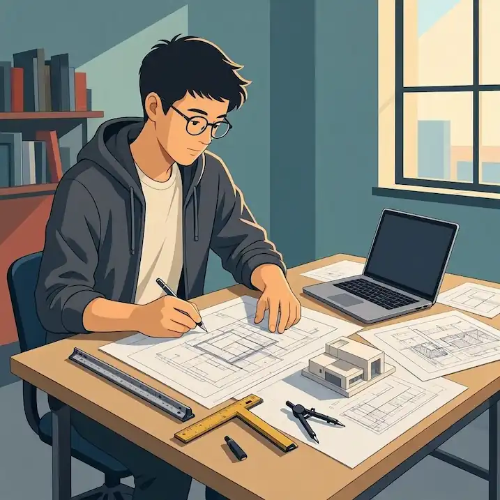 How Is Spatial Sketching Used in DES2101.01 Assignments