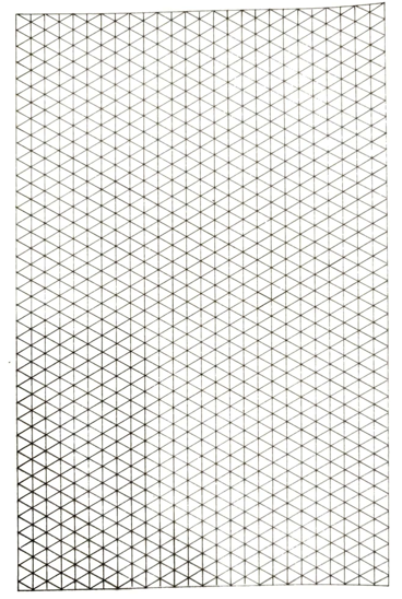 isometric grid for guided sketching
