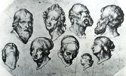 nine studies of heads