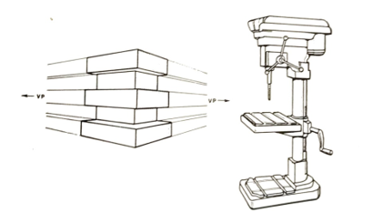 objects drawn in perspective projection